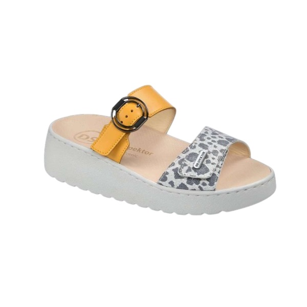 Сабо Dr. Spektor женские 2405-4D-19 желтый/леопардовый
