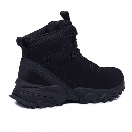 Кроссовки Strobbs с мехом женские F8534-3 черные. Изображение 2 из 3