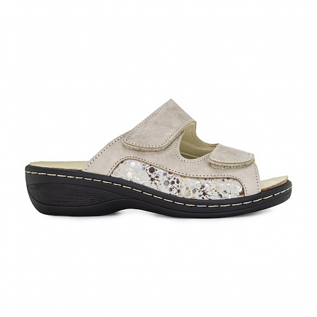 Сабо ортопедические Ортобум женские 20037-02 бежевые с принтом. Изображение 2 из 7