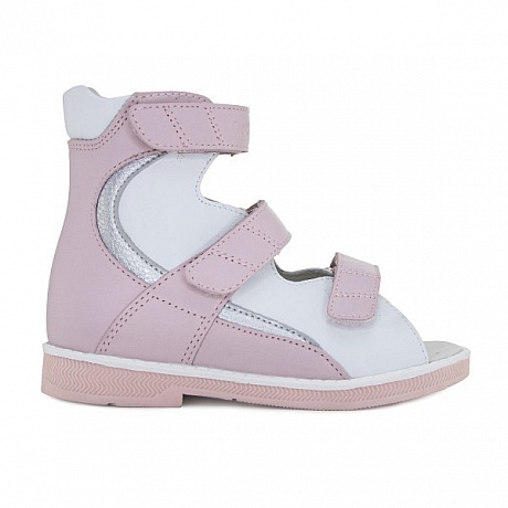 Сандали ортопедические Ортобум для девочек 71597-33 розовый/белый. Изображение 2 из 6